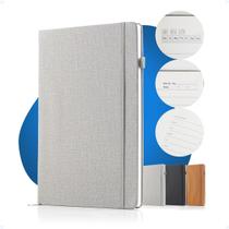 Caderno Tipo Moleskine B5 Executiva Pautado C/ Marca Páginas