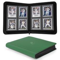 Caderno Toploader Nocyyert 4 Bolsos 128 Slots PU Verde Caderno Toploader Nocyyert 4 Bolsos 128 Slots PU Verde