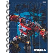 Caderno Transformers 1 Matéria Capa Dura Com Adesivos S.d