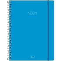 Caderno Univ. 1 Mat. Neon Azul Tilibra