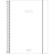 Caderno Univ. 1 Mat. Neon Branco Tilibra