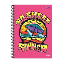 Caderno Univ. 1 Matéria 80Fls Fortnite Summer Rosa Foron