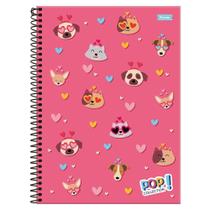 Caderno Univ 1 Matéria 96Fls Pop Collection Pets Foroni