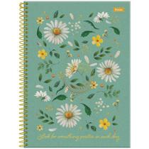 Caderno Univ. 10 Matérias 160fls Natureza Verde Foroni