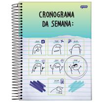 Caderno univ 10 mats 160 fls flork cronograma - jandaia