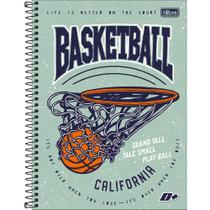 Caderno Univ 10M Capa Dura D+ Masculino Basketball 2025 200FL Tilibra