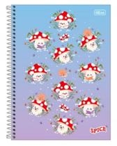 Caderno Univ 10M Capa Dura Spice Fem Cogumelo 160 Fls 2025 Tilibra