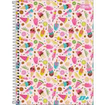 Caderno Univ 16M Capa Dura D+ Feminino Sorvete 2025 320FL Tilibra Caderno Univ 16M Capa Dura D+ Feminino Sorvete 2025 320FL Tilibra