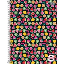 Caderno Univ 16M Capa Dura Pepper Feminino Frutas 2025 256FL Tilibra