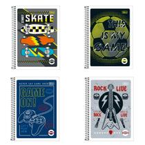 Caderno univ 1m 80f pepper masc flex com 04 un - tilibra