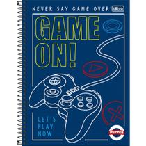 Caderno Univ 1M Capa Dura Pepper Masculino Game 2025 80FL Tilibra