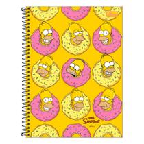 Caderno Univ. 1x1 80 Fls C.d. Tilibra - The Simpsons Com Adesivos