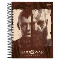 Caderno Univ. 1x1 80Fls God Of War Kratos Atreus Capa Dura