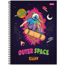 Caderno Univ 20 Matérias 320fls Cliff Masculino Space Foroni