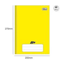 Caderno Univ. Brochura Linha C/D 48 Fls Amarelo - Tilibra