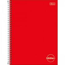 Caderno Univ CD ESP Tilibra Zoom+ 96 fls Vermelho