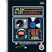 Caderno Univ CD Music 1 Matéria Pepper 80fls 2024 Tilibra