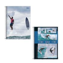 Caderno Univ. Espiral Cd Gabriel Medina 1x1 80fls Tilibra Cor Azul