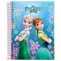 Caderno Univ Frozen Fever 200 folhas 10 Matérias