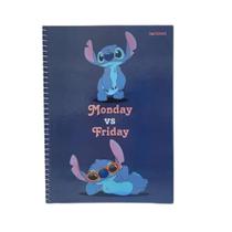 Caderno univ. stitch costurado c/ 80 folhas sortido- jandaia