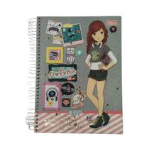 Caderno Univ. Vintage 12 Matérias 240fls Menininhas Caderno Univ. Vintage 12 Matérias 240fls Menininhas