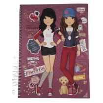 Caderno Univ. Vintage 12 Matérias 240fls Menininhas Caderno Univ. Vintage 12 Matérias 240fls Menininhas