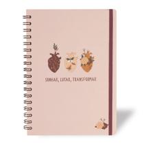 Caderno univ wire-o heart redoma