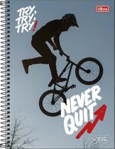 Caderno Universitario 1 M CD Masc 80 Fls Ciclista Tilibra