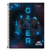 Caderno Universitário 1 Matéria 80 fls Smart Player Gamer Caderno Universitário 1 Matéria 80 fls Smart Player Gamer
