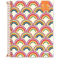 Caderno universitário 1 matéria 80 folhas Be Kind Cardesil