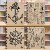 Caderno Universitário 1 Matéria 80 Folhas Capa Dura Kraft Pop Fosca