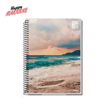 Caderno Universitário 1 Materia 80Fls Natureza Happy Credeal