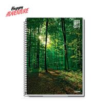 Caderno Universitário 1 Materia 96Fls Paisagem Happy Credeal