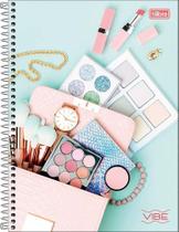 Caderno Universitário 1 Matéria Capa Dura 80 Folhas Vibe Maquiagem Tilibra