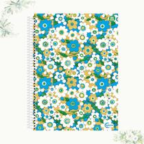 Caderno Universitário 1 Matéria Capa Dura Kbom Feminino 96 f