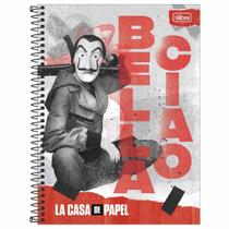 Caderno Universitário 1 Matéria La Casa de Papel 80 Folhas Tilibra