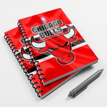 Caderno Universitário 10 Mat Basquete Chicago Bulls - Premium