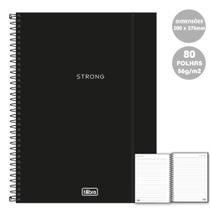 Caderno Universitário 10 Mat Neon Preto Strong Tilibra