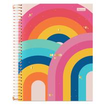 Caderno universitário 10 matéria 160 folhas Be Kind Cadersil
