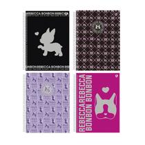 Caderno Universitário 10 Matérias 160 Folhas Rebeca Bonbon