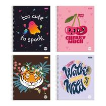 CADERNO UNIVERSITÁRIO 10 MATÉRIAS 160fls CAPA DURA FORONI FUZY - KIT C/4 CADERNO UNIVERSITÁRIO 10 MATÉRIAS 160fls CAPA DURA FORONI FUZY - KIT C/4