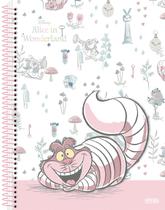 Caderno Universitário 10 Matérias Alice Capa Dura Escolar