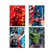 Caderno Universitário 10 Matérias Avengers 160fls Sortido - Tilibra