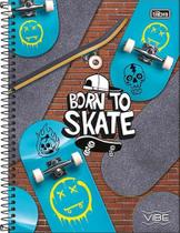 Caderno Universitário 10 Matérias Capa Dura 160 Folhas Vibe Skate Born Tilibra Caderno Universitário 10 Matérias Capa Dura 160 Folhas Vibe Skate Born Tilibra