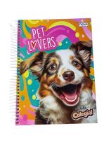 Caderno Universitário 10 matérias Club Colegial 200 folhas Capa:Pet Lovers Caderno Universitário 10 matérias Club Colegial 200 folhas Capa:Pet Lovers