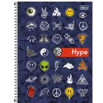 Caderno Universitário 10 Matérias Hype 160Fls - Tilibra