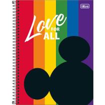 Caderno Universitário 10 Matérias Mickey Rainbow - Tilibra