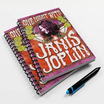 Caderno Universitário 10 Matérias Rock Janis Joplin
