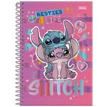 Caderno universitário 10 matérias Stitch 160 folhas Foroni Cor:Besties Caderno universitário 10 matérias Stitch 160 folhas Foroni Cor:Besties