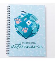 Caderno Universitário 100fls Veterinária Profissões